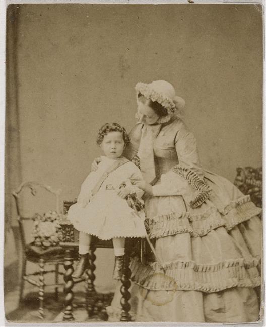 L'impératrice Eugénie et le Prince Impérial Disdéri André-Adolphe-Eugène (1819-1889)