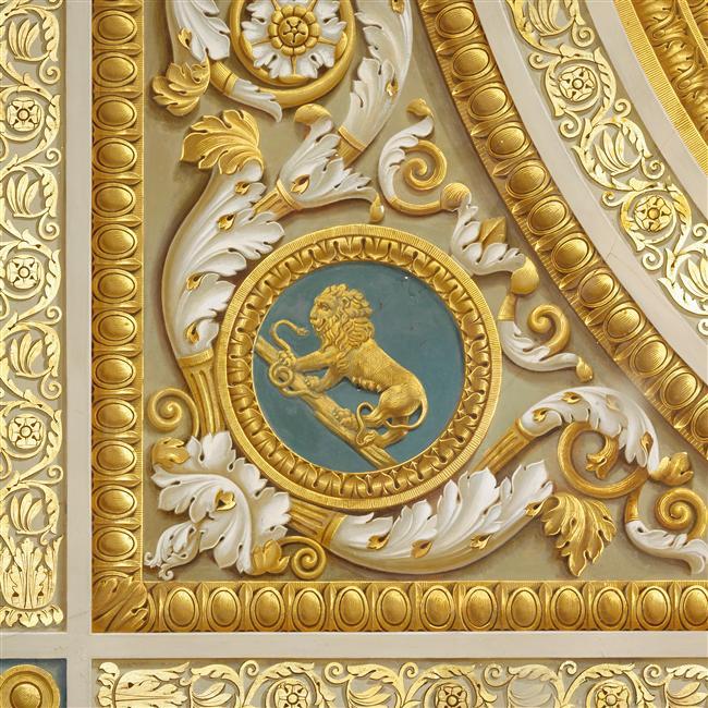 Lion (du décor du plafond de la bibliothèque de l'Empereur)
